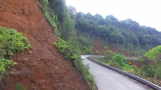 山路航拍