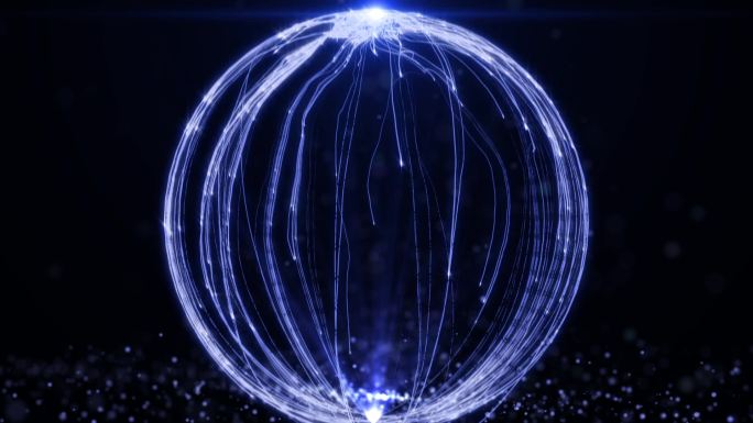 3D全息空间旋转粒子球