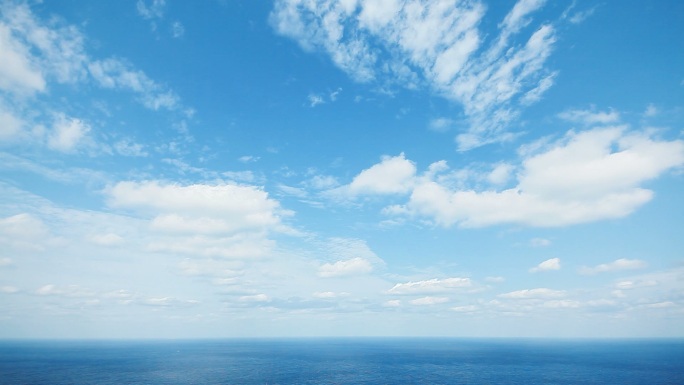 大海和天空碧海蓝天大海天空白云海洋