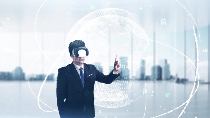 【含mp4成片】虚拟现实VR触控AE模板
