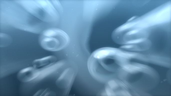 潜入海里海面睡眠蓝海深蓝特效动画
