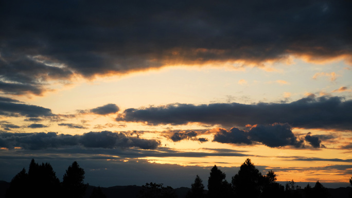 黄昏日落夕阳晚霞彩霞落日云彩