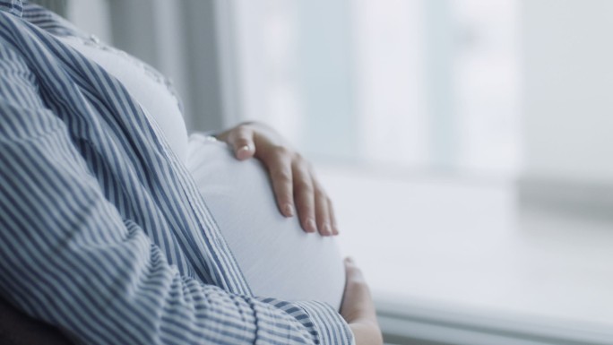 孕妇腹部肚子产检生孩子生殖繁衍