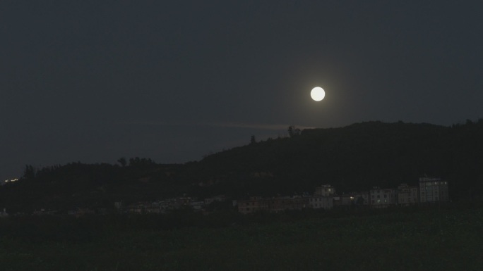 夜晚夜景月亮