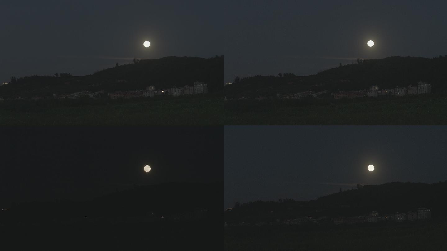 夜晚夜景月亮
