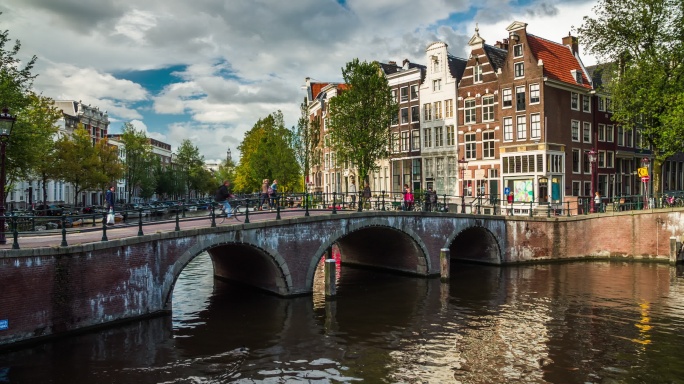 欧洲的荷兰阿姆斯特丹