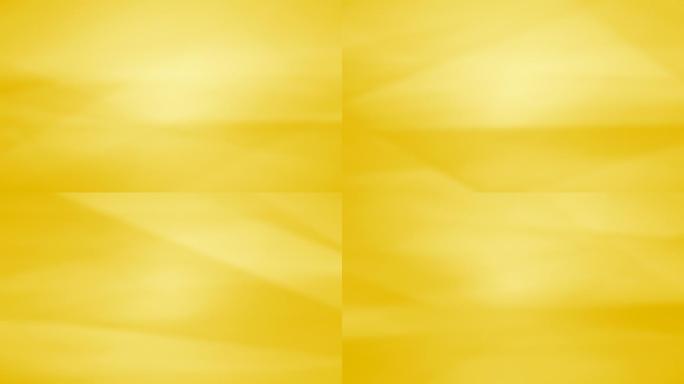 黄色背景场景动态流动金色抽象光效