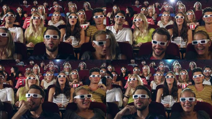 人们在看3D电影3D电影