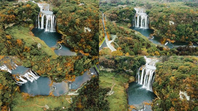4k航拍贵州黄果树瀑布