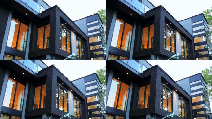 现代住宅社区居民楼空镜头宜居住房环境楼群