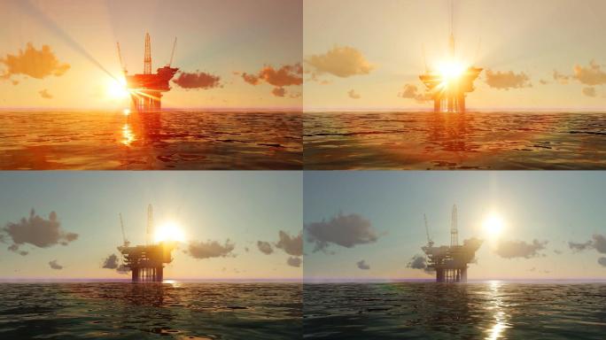 海上油井石油能源开采