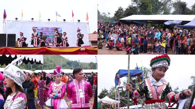 老挝苗族乡村节日盛会