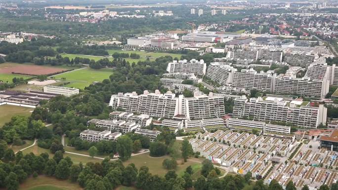 德国慕尼黑的空中风景