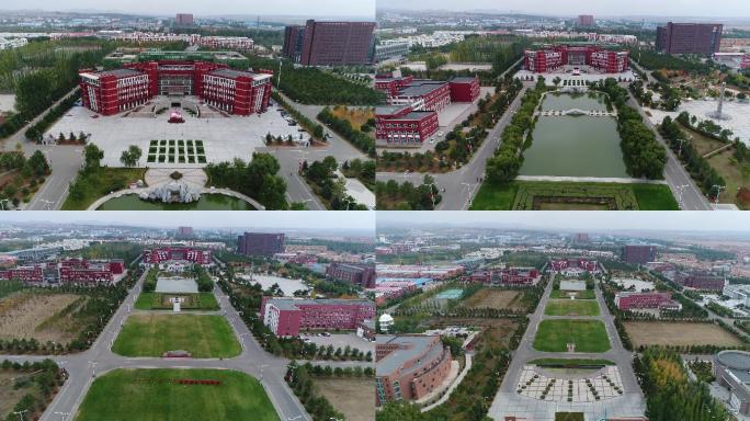 内蒙古师范大学航拍全景4k
