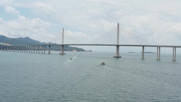 惠州大海旅游船跨海大桥巽寮湾