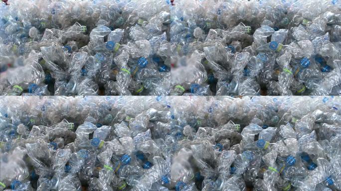 塑料瓶实拍视频素材空镜收垃圾垃圾堆