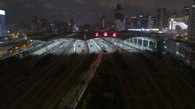 上海火车站4K高清镜头