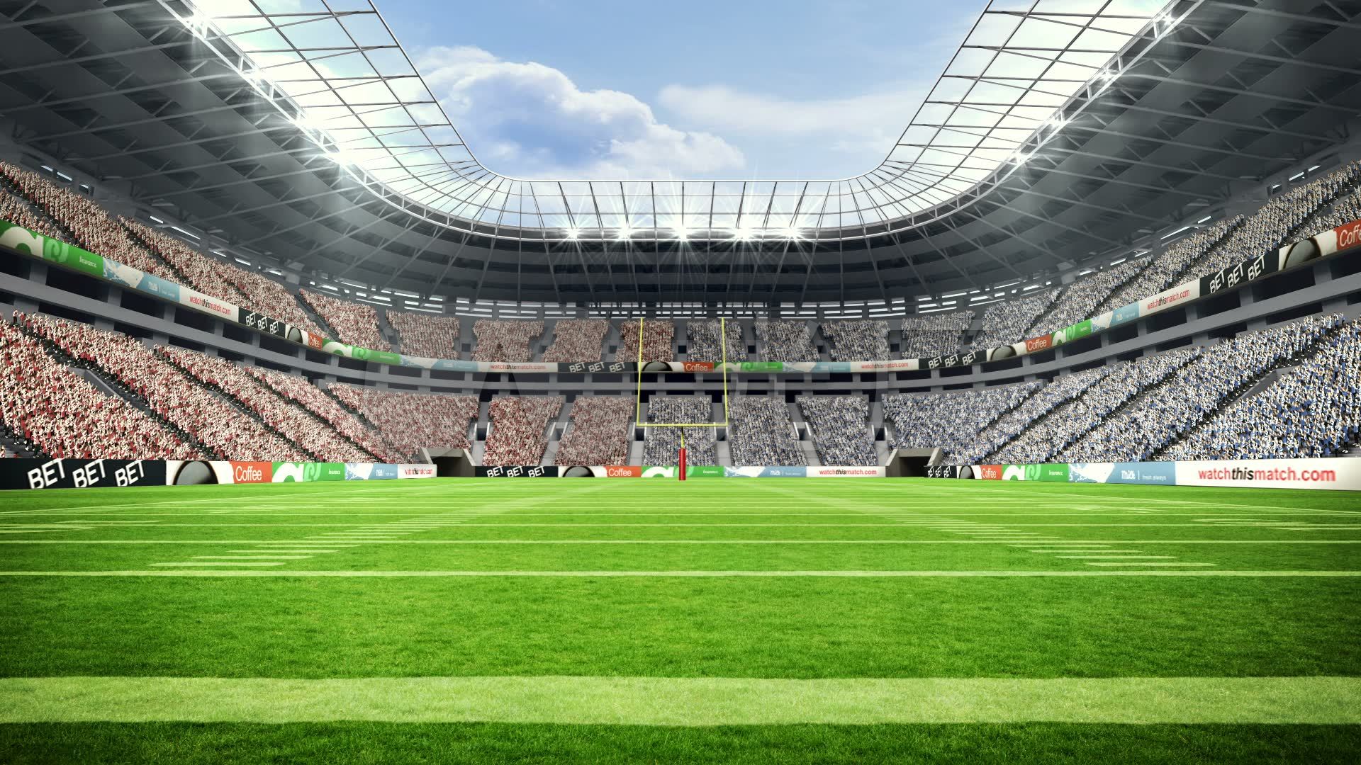 美式足球场视图