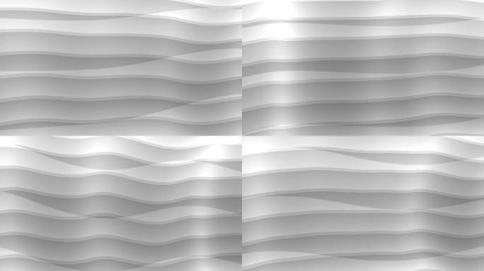 白色波纹流动背景-2