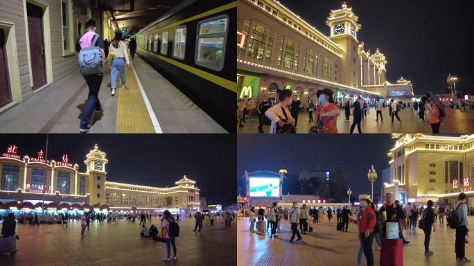 北京火车站夜景
