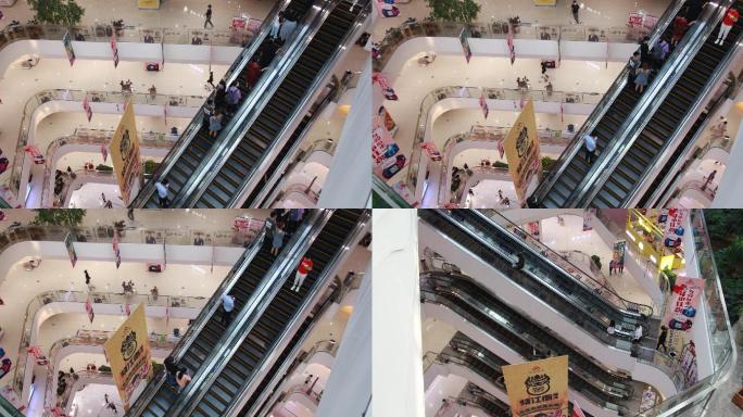 商场电梯滚梯城市中心消费时尚品牌繁华