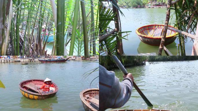 越南特色水上簸箕船