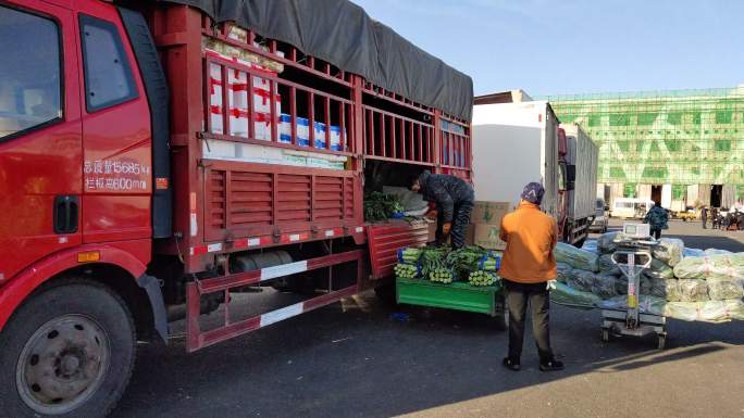 蔬菜装车搬运搬货批发市场