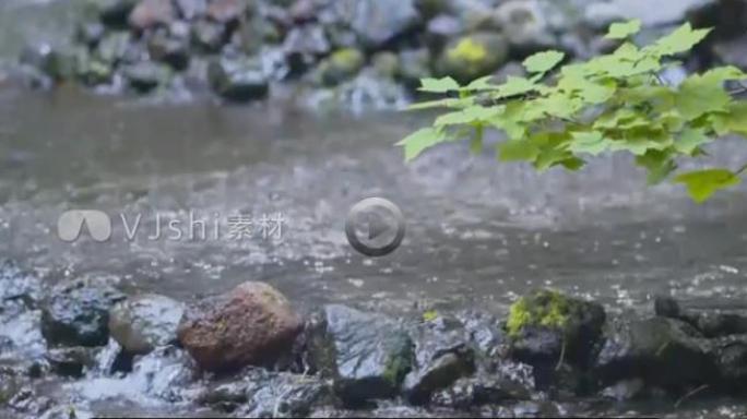 水资源纯天然绿水青山金山银山瀑布溪流