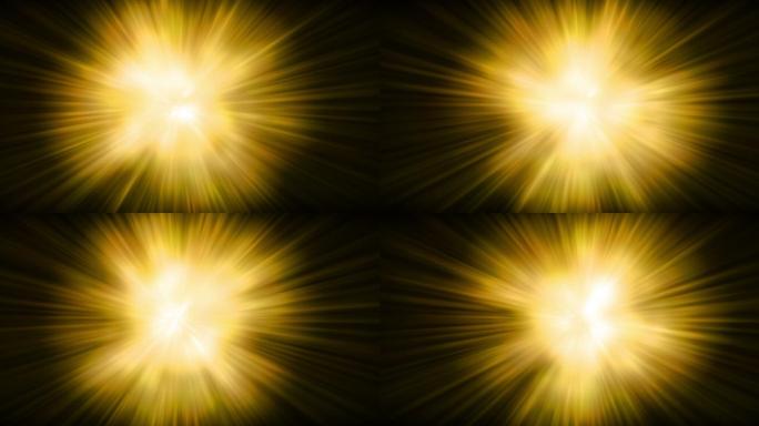 抽象金色光线流光粒子唯美飘动光斑