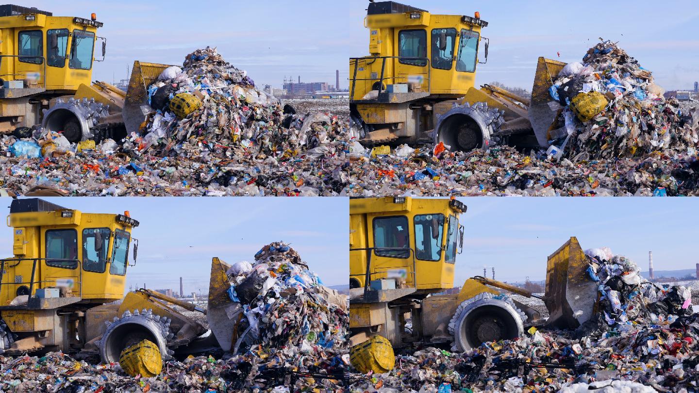 垃圾处理厂垃圾分类处理保护爱护环境环保
