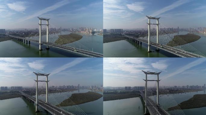 航拍晋江大桥4K