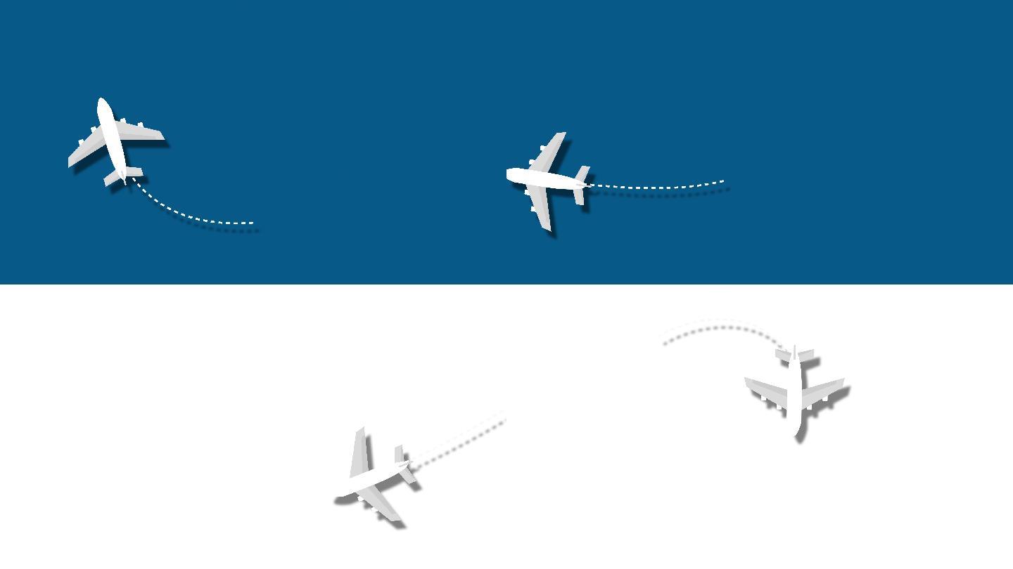飞机飞行的动画