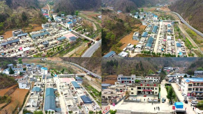 航拍美丽乡村高清