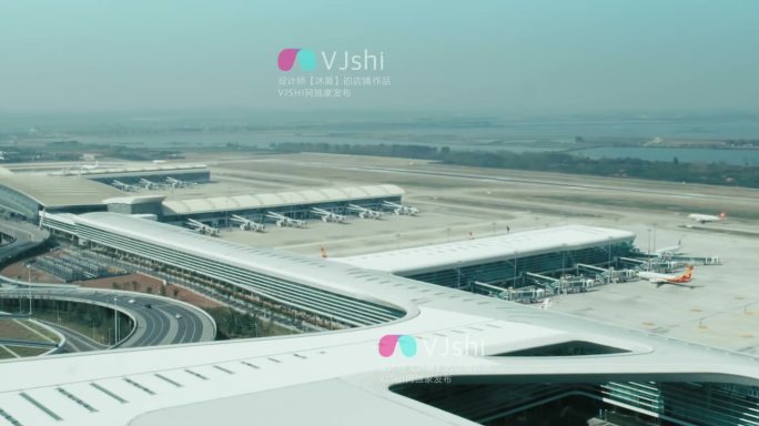 高端机场TVC宣传片飞机实拍视频素材
