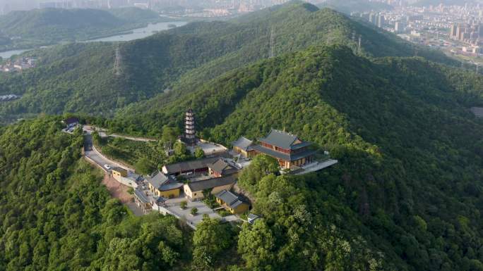 山顶寺院湘湖先照寺莲华古寺