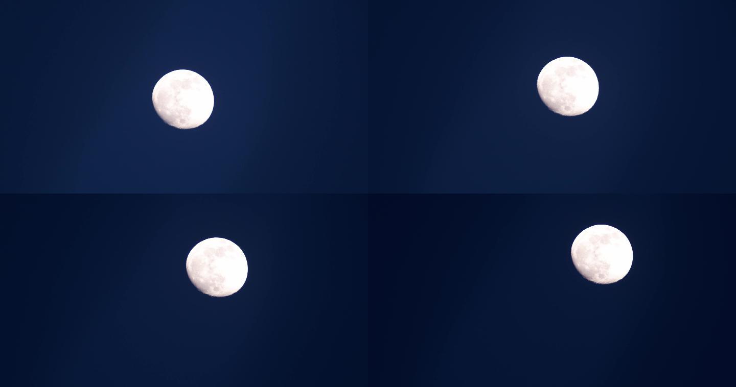 月亮升起实拍