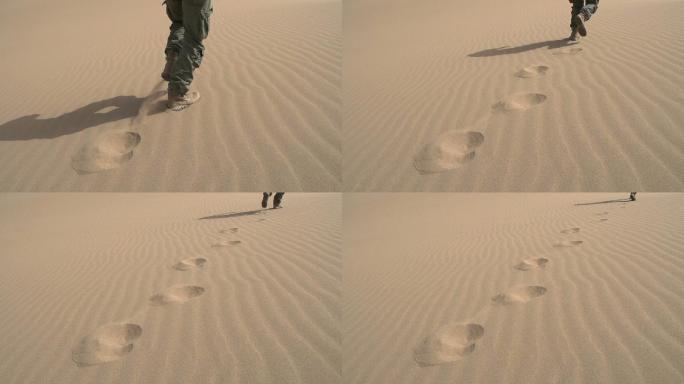 在沙漠上行走