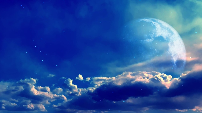 【HD天空】魔幻奇幻星空月亮月球云空仙境