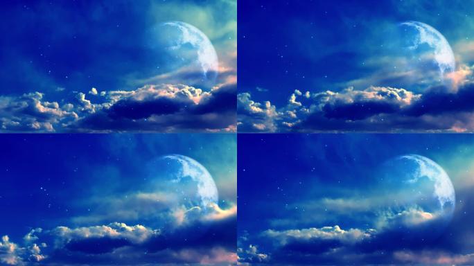【HD天空】魔幻奇幻星空月亮月球云空仙境