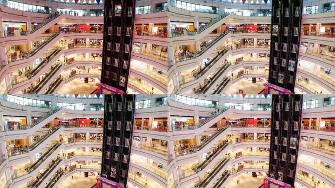 大信大楼人群延时