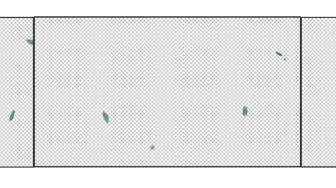 叶子飘动循环带alpha透明通道素材