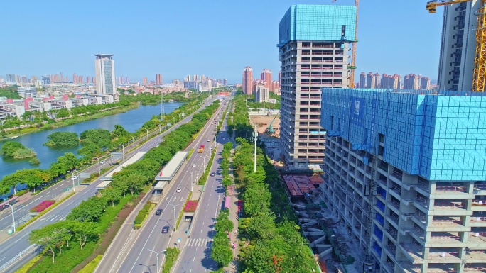 城市道路车辆行驶素材