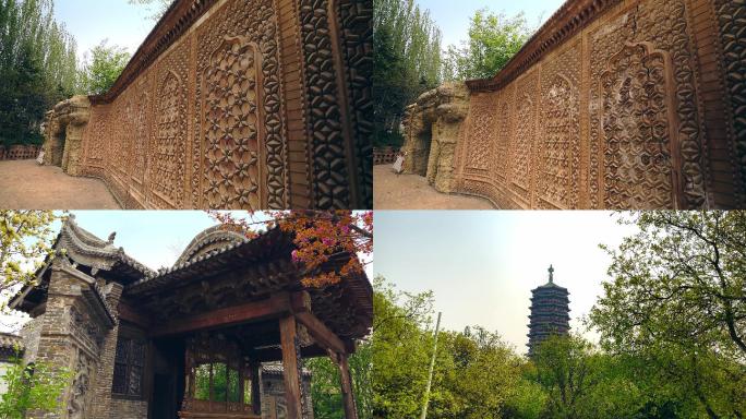 原创拍摄北京春天园博园园林风光