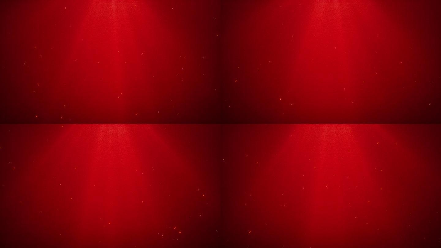 红色动态粒子背景墙