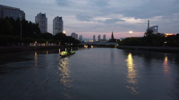 温州鹿城区傍晚夜色9