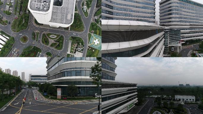 航拍中国医院大楼