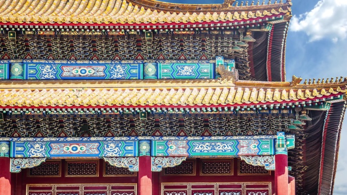 故宫太和殿古建筑延时