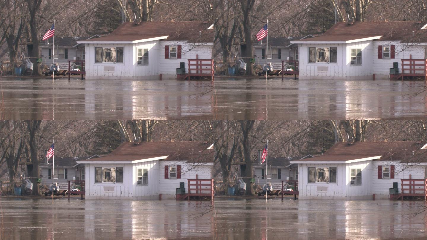 被淹房屋
