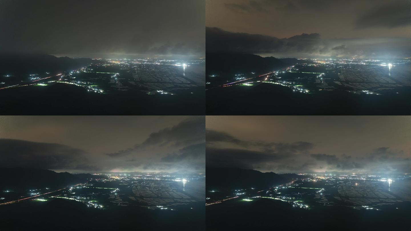 广东上川岛台山风车山山顶夜晚延时摄影