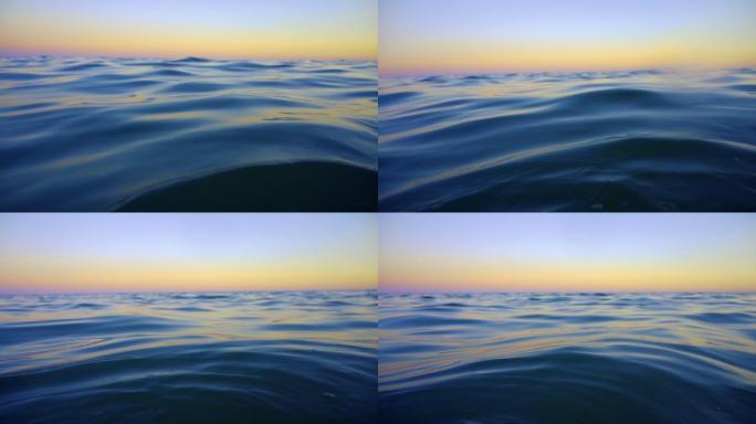 海平面波浪大海海景海水海浪海面实拍视频素